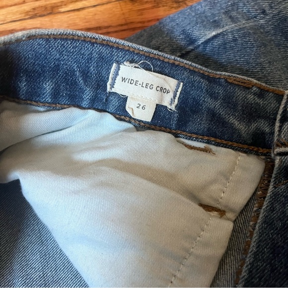 Madewell Wideleg Crop Jeans with Raw Drop Hem - Picture 8 of 8